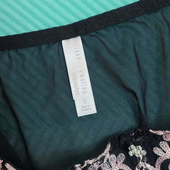 VTG Gilligan & O'Malley Pretty Mesh Embroidered Bikini Panty Size Sm - Picture 4 of 6